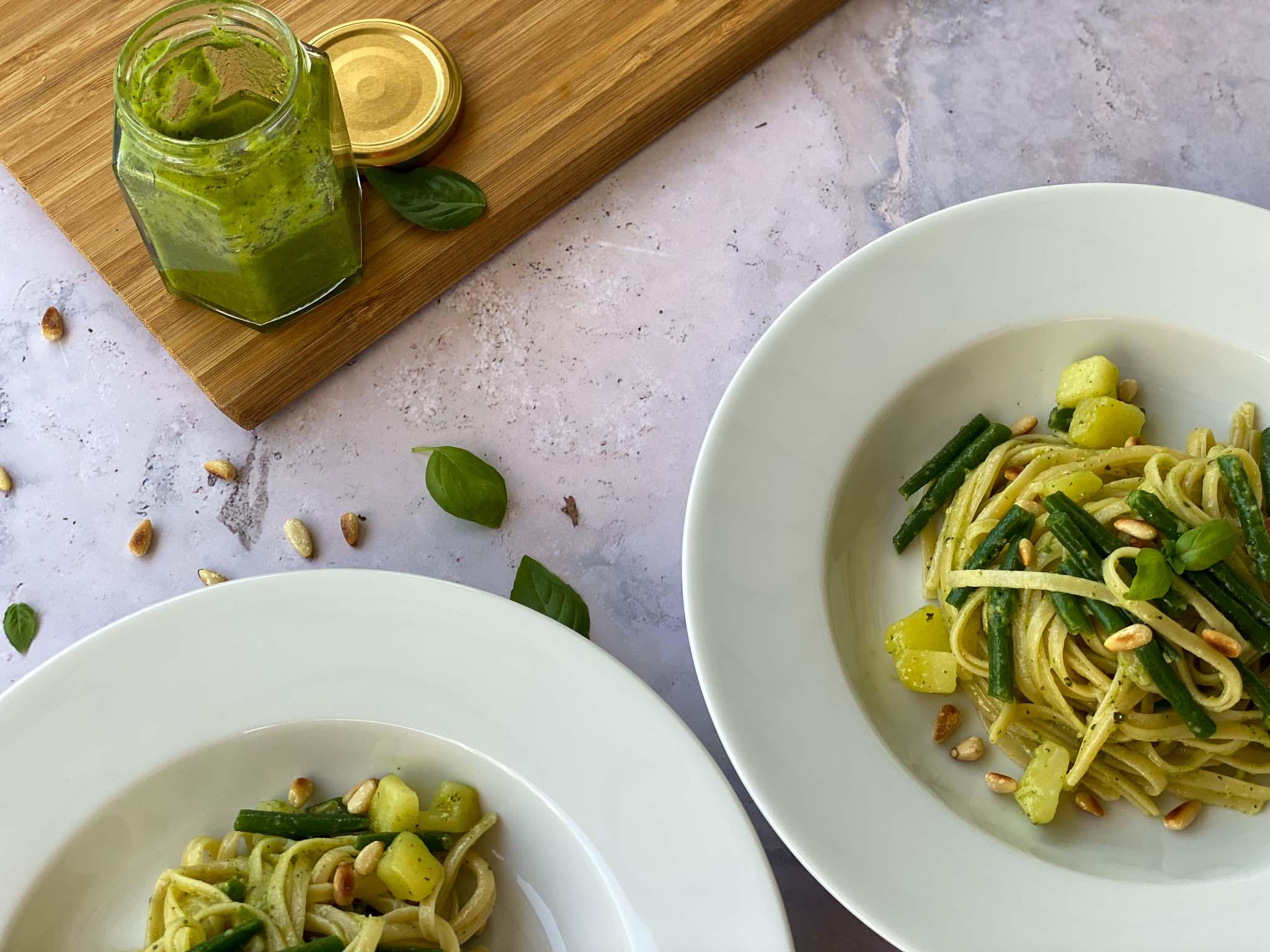 Pasta with Homemade Pesto