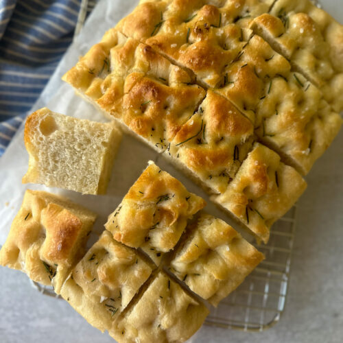 Rosemary Focaccia Bread - ShortGirlTallOrder