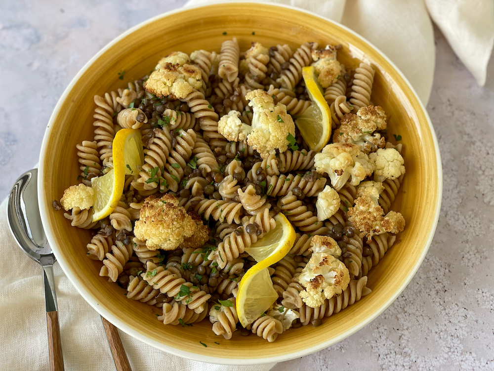 Pasta e Lenticchie with Cauliflower