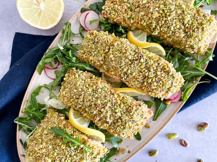 Pistachio Crusted Salmon | Italian Kitchen Confessions