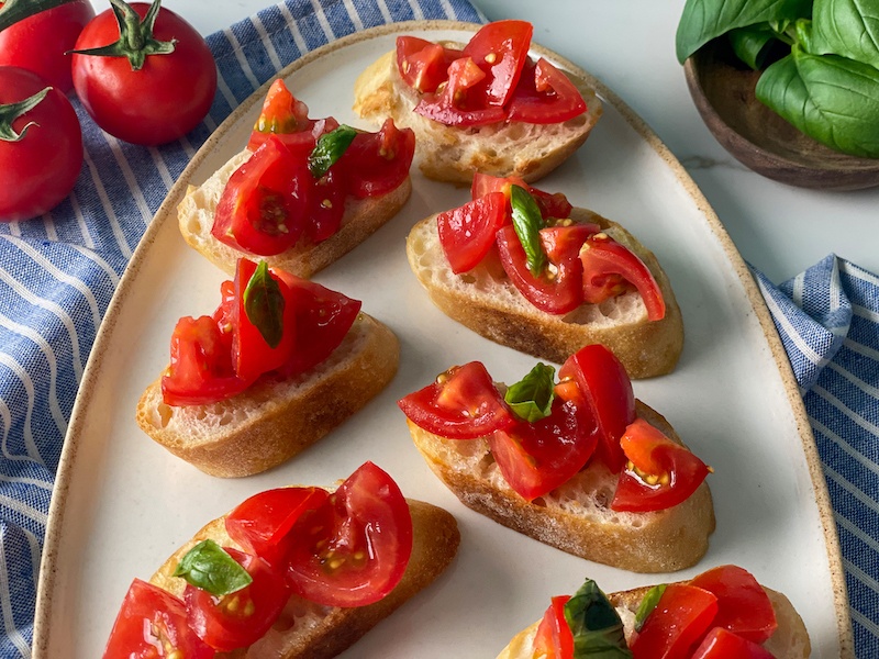 Classic Italian Tomato Bruschetta | Kitchen Italian Confessions