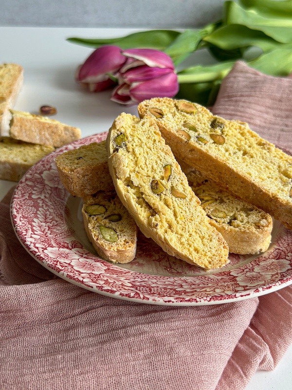 Fig and Pistachio Biscotti - Proud Italian Cook