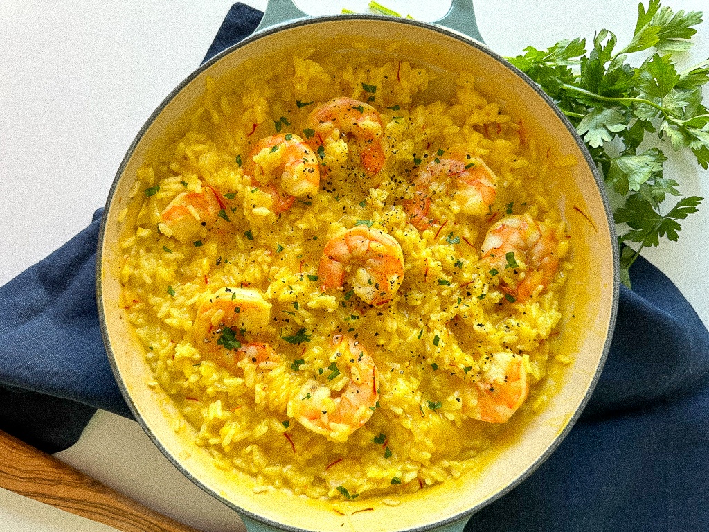 Saffron Shrimp Risotto