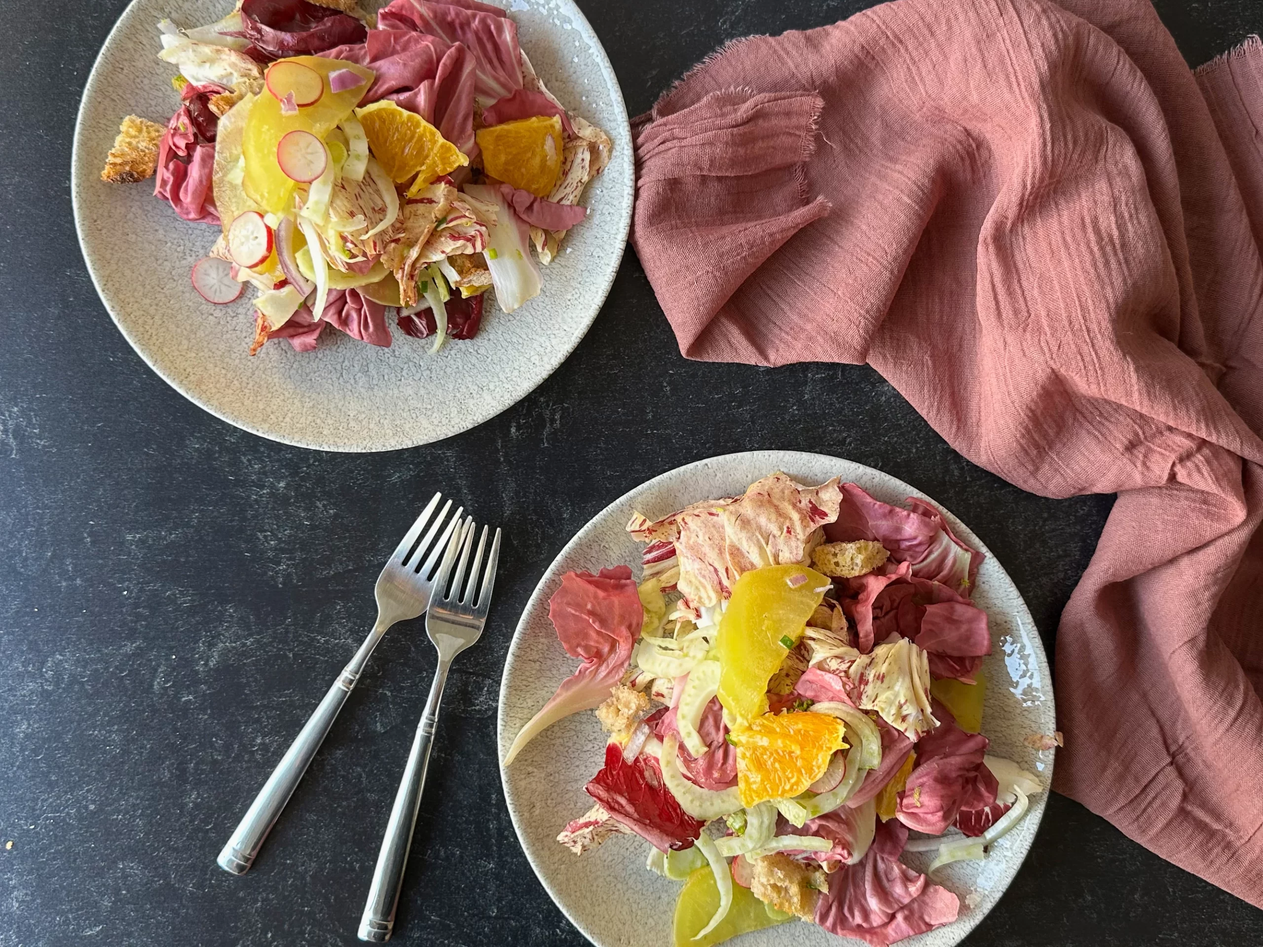 Winter Panzanella Salad